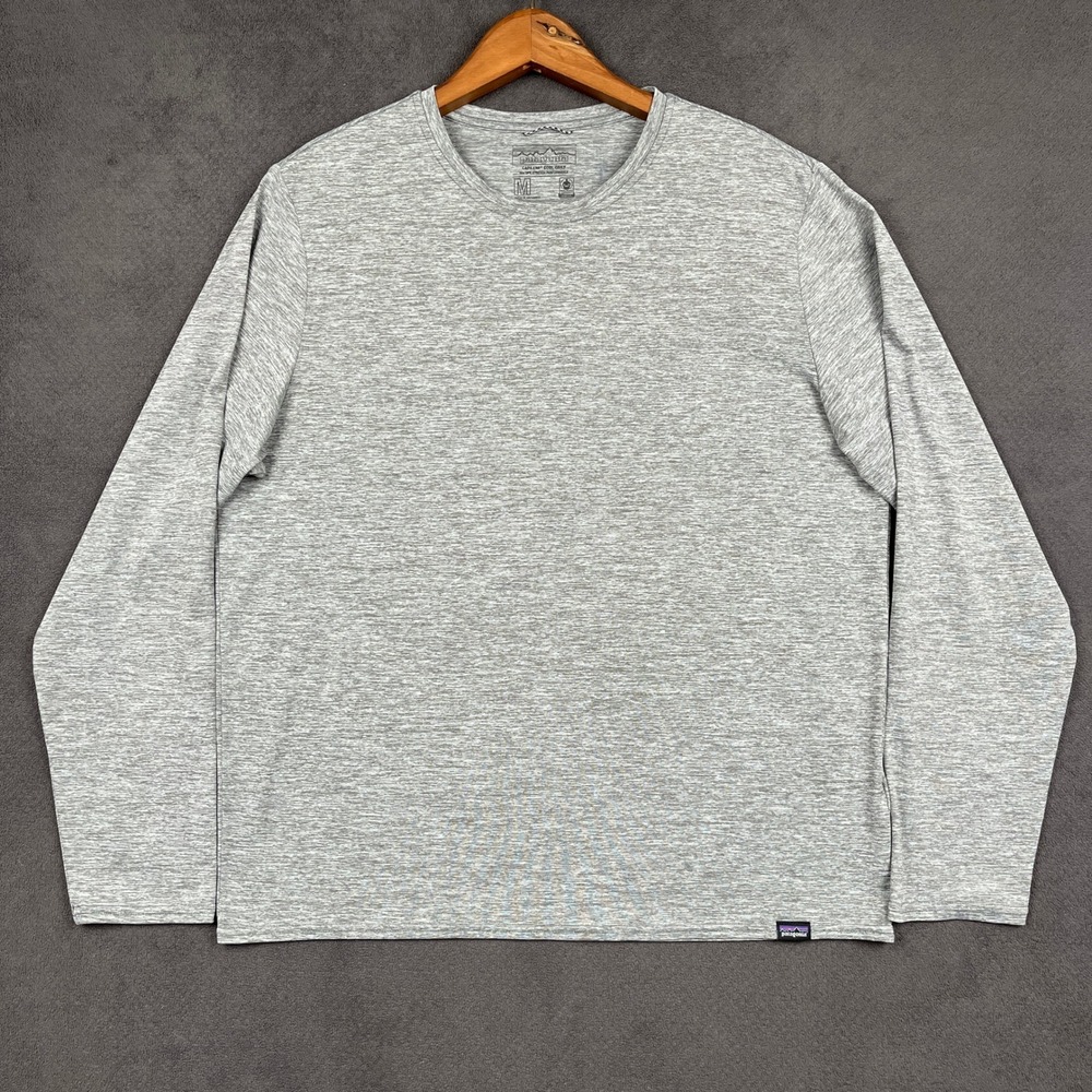 Patagonia Capilene Cool Daily Shirt Mens Medium Gray Long Sleeve UPF 50+ 45180